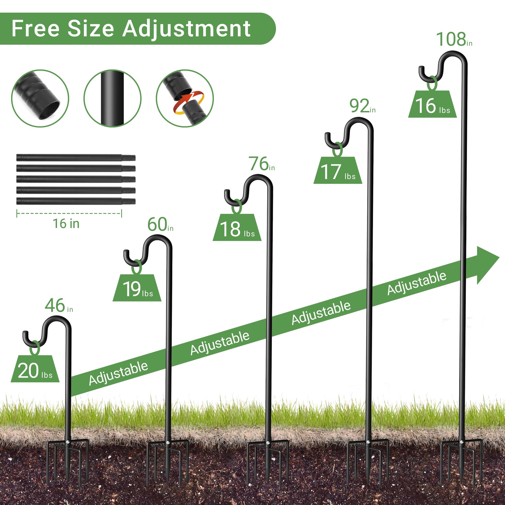 Surprizo thick steel shaft detail demonstrating durability benefit