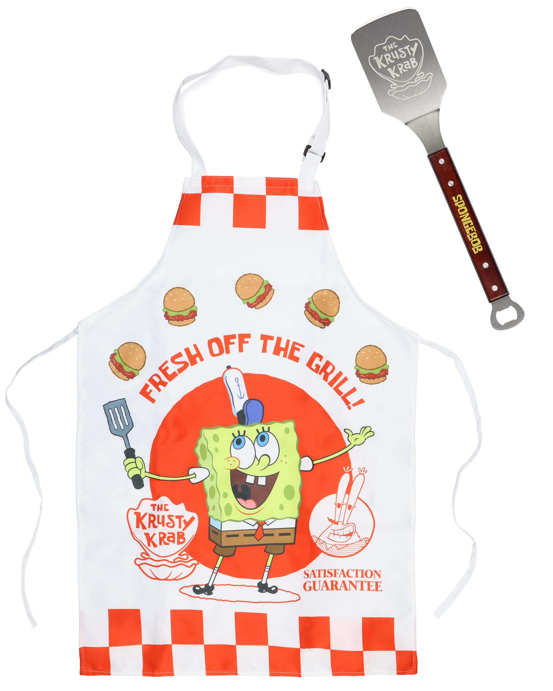 Surreal Entertainment spatula wooden handle with bottle opener, convenience at cookouts