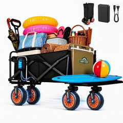 sushar front view of packed wagon showing capacity and sturdy frame benefit