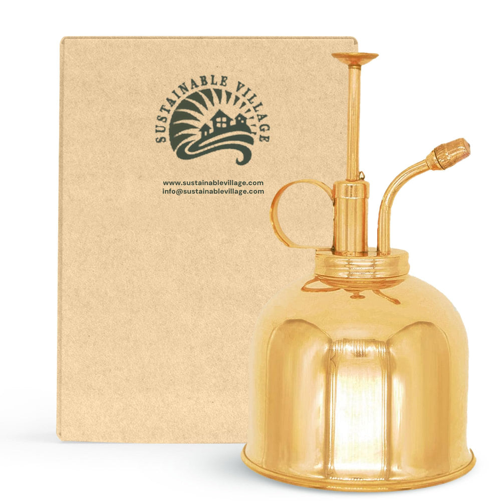 Sustainable Village nozzle close-up showing fine mist mechanism for uniform hydration
