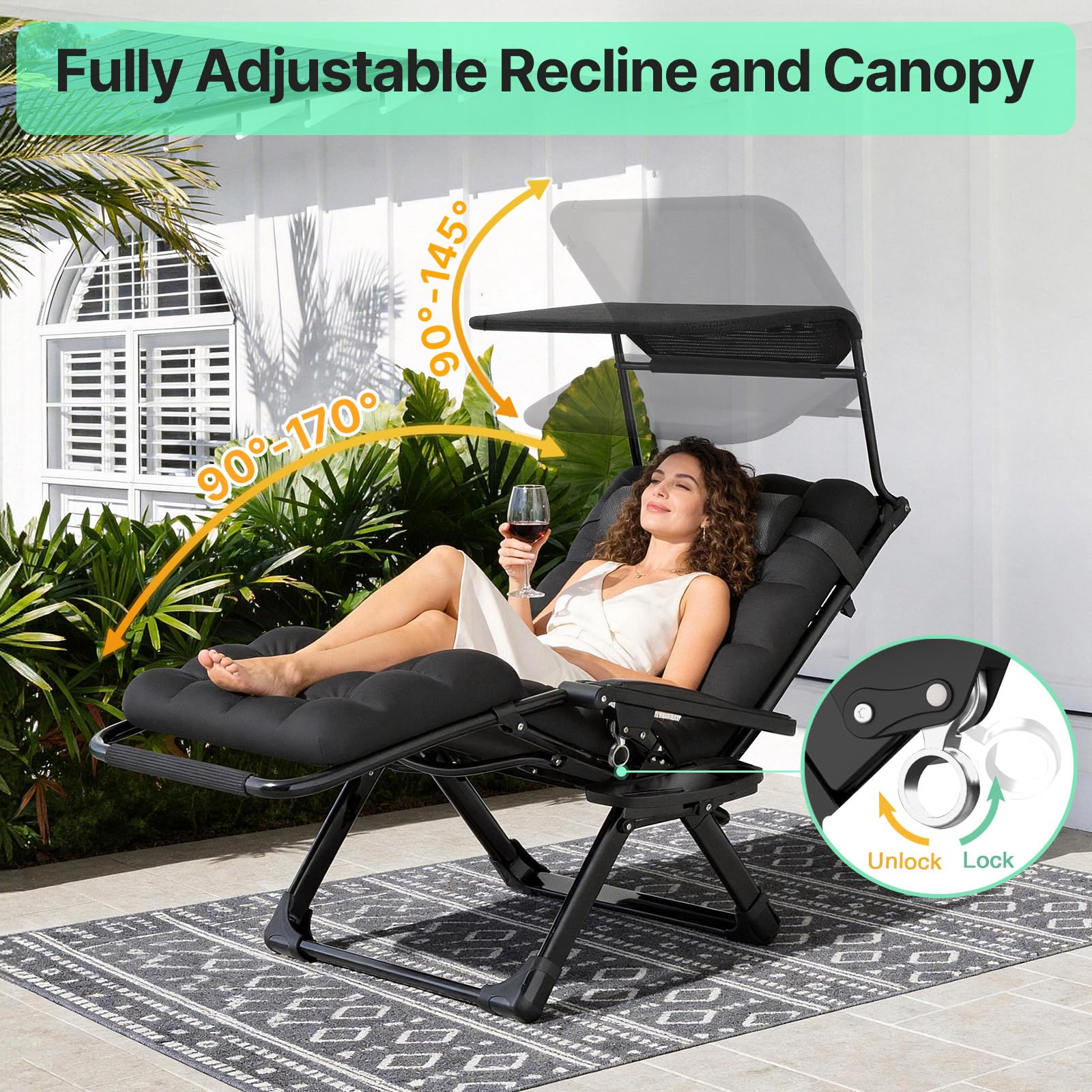 suteck chair in use poolside showing ergonomic lounging benefit