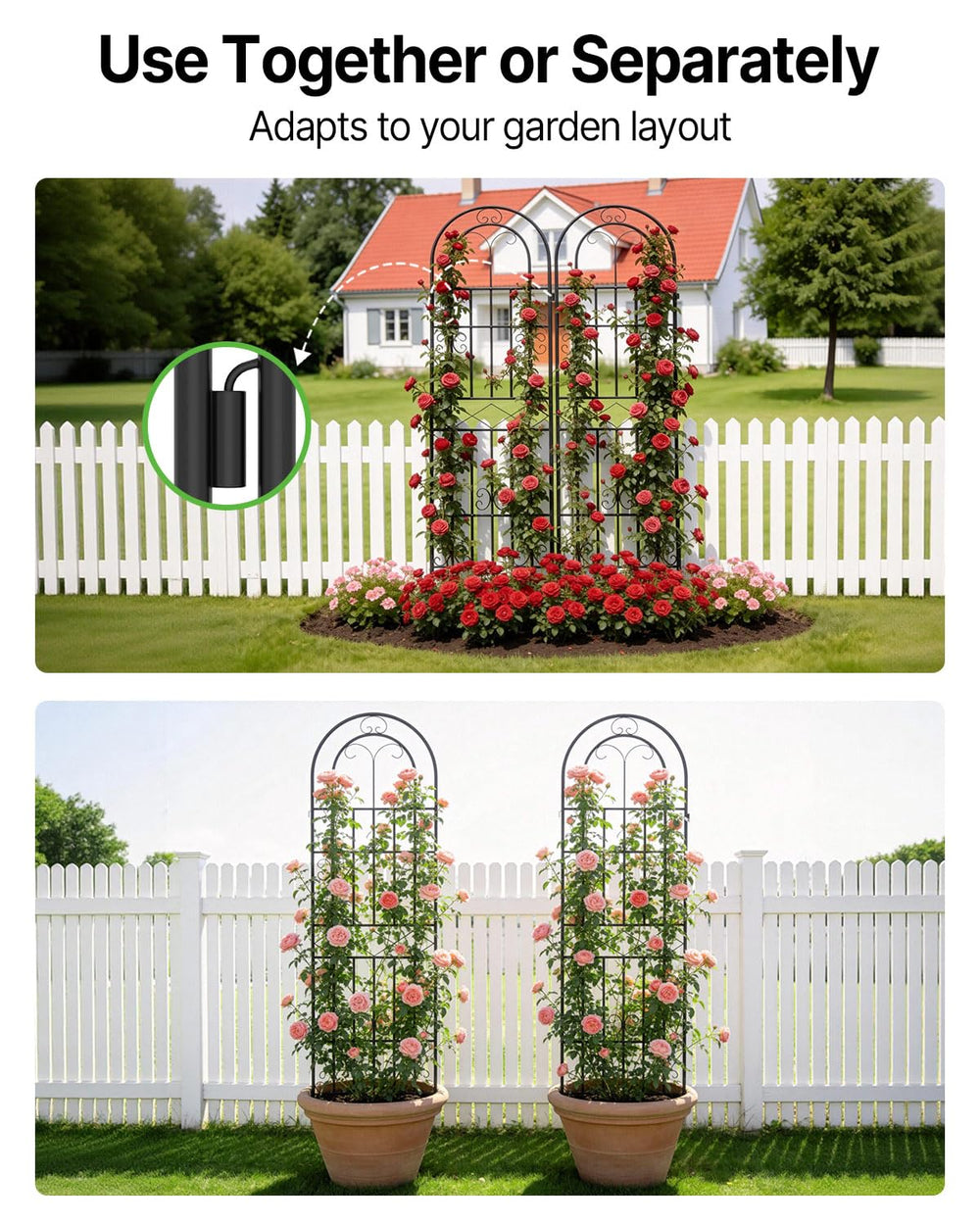 Suteck linked panels forming a wider screen offering privacy and wider coverage benefit