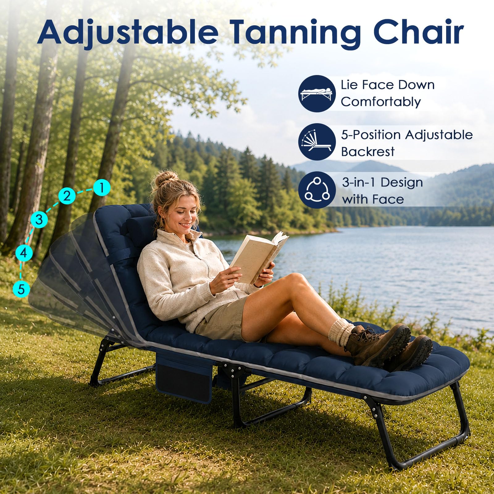 Suteck face hole and face pillow for comfortable prone relaxing