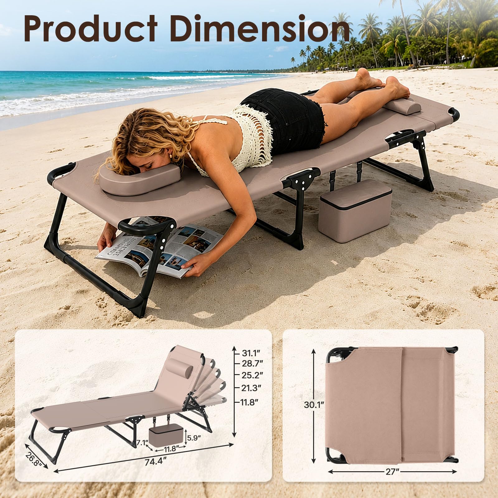 Suteck folded compact chair for easy storage and transport convenience