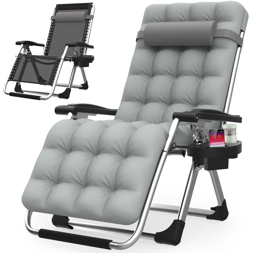 Suteck front view of folded chair showing compact portability and durability