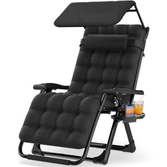 suteck front view with canopy showing shaded relaxation benefit