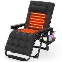 Suteck front view oversized recliner showing full chair and benefits