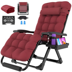 Suteck front view of oversized chair showing sturdy frame and roomy seat benefit comfort