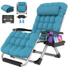 Suteck front view of XXL recliner showing roomy seat and stable stance