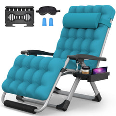 Suteck front view of XXL zero gravity chair showing roomy seat and stable frame, comfort for larger users