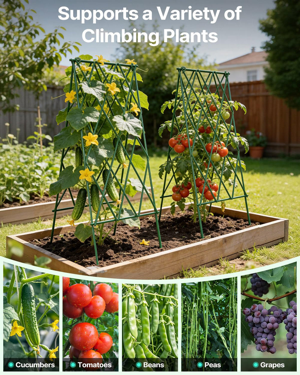 Suteck trellis on a balcony with plants showing urban gardening versatility