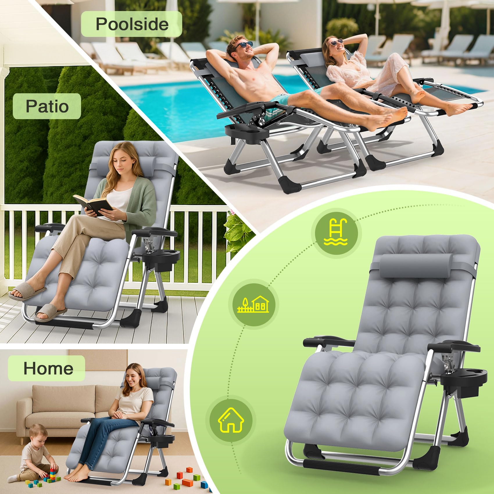Suteck chair on patio lifestyle scene offering comfortable outdoor lounging