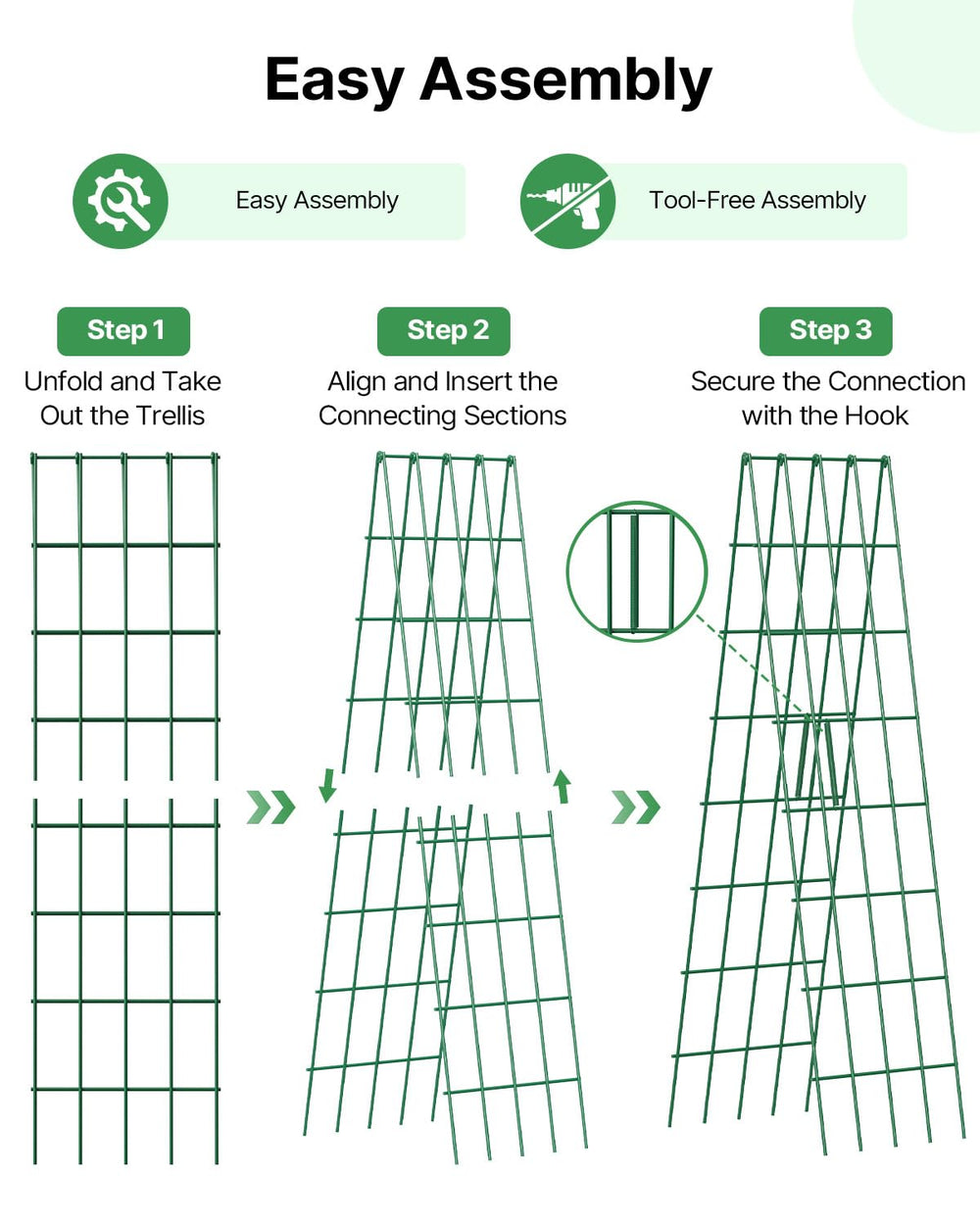 Suteck package contents showing two frames, cable ties, and hook-and-loop straps