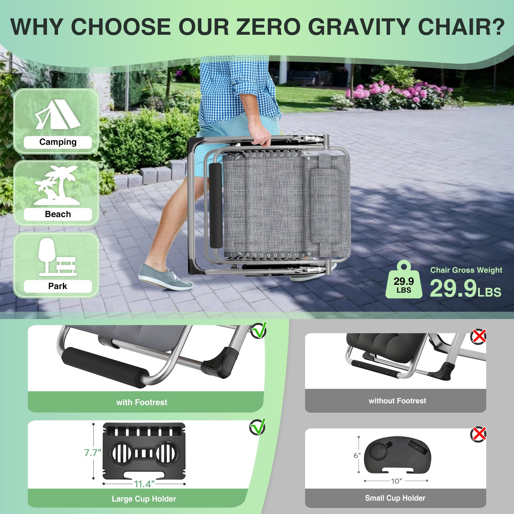 Suteck reclined lifestyle scene demonstrating ergonomic zero-gravity relaxation