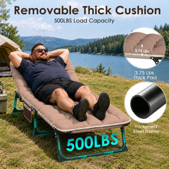 Suteck removable mattress detail showing zipper and plush removable padding