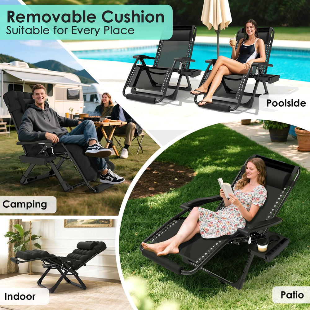 Suteck thick removable cushion and large cup holder providing convenient storage