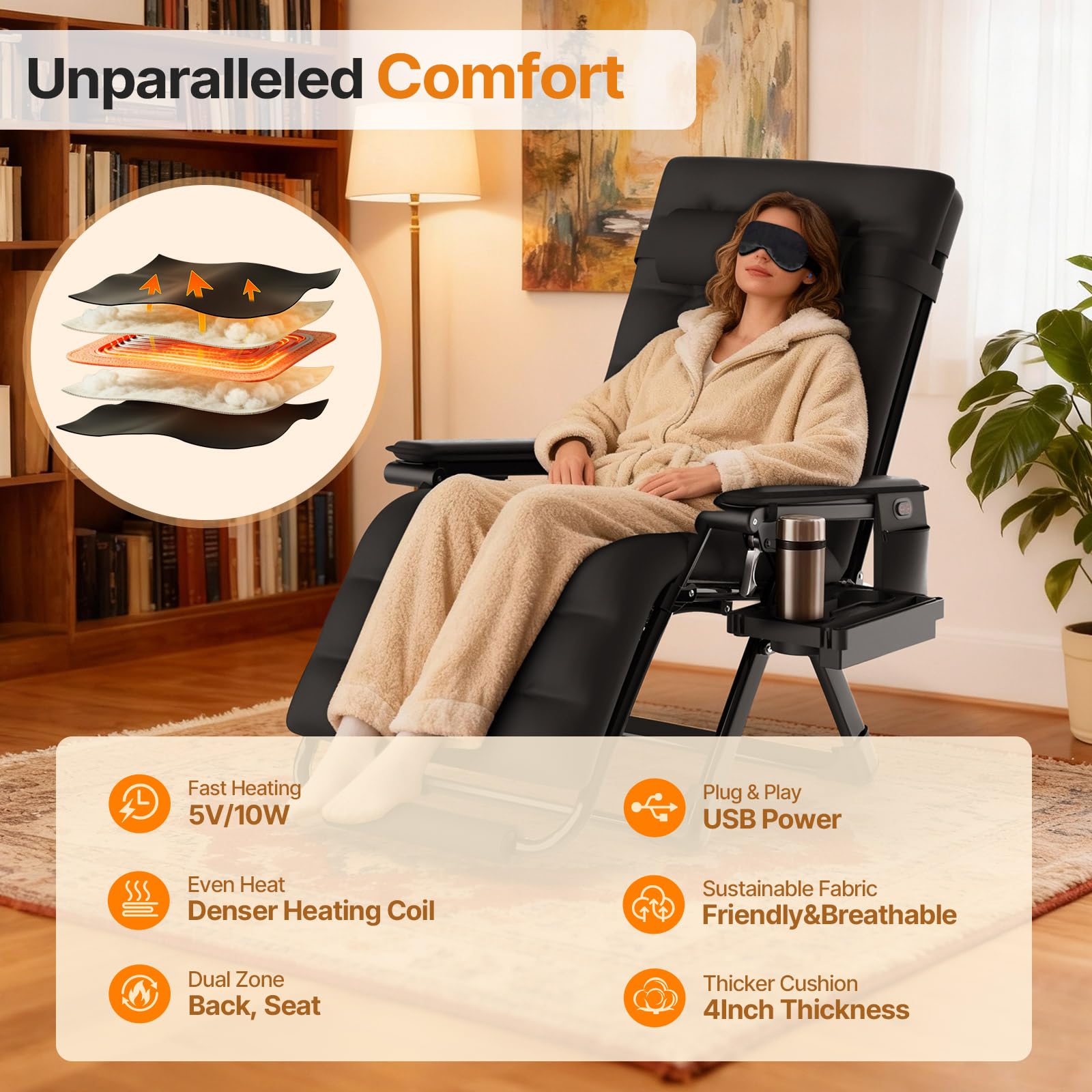 Suteck thick cushion texture detail highlighting extra comfort