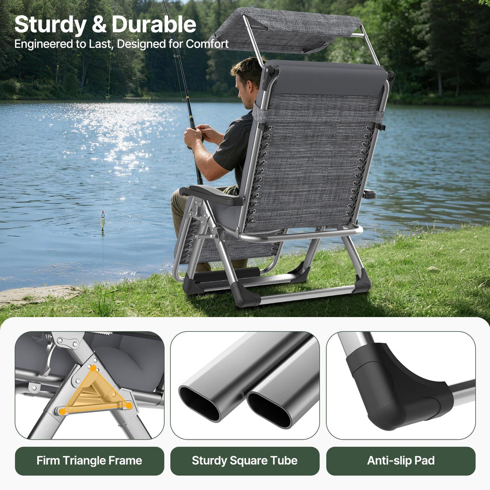 Suteck 4-inch removable cushion showing added comfort and ventilation