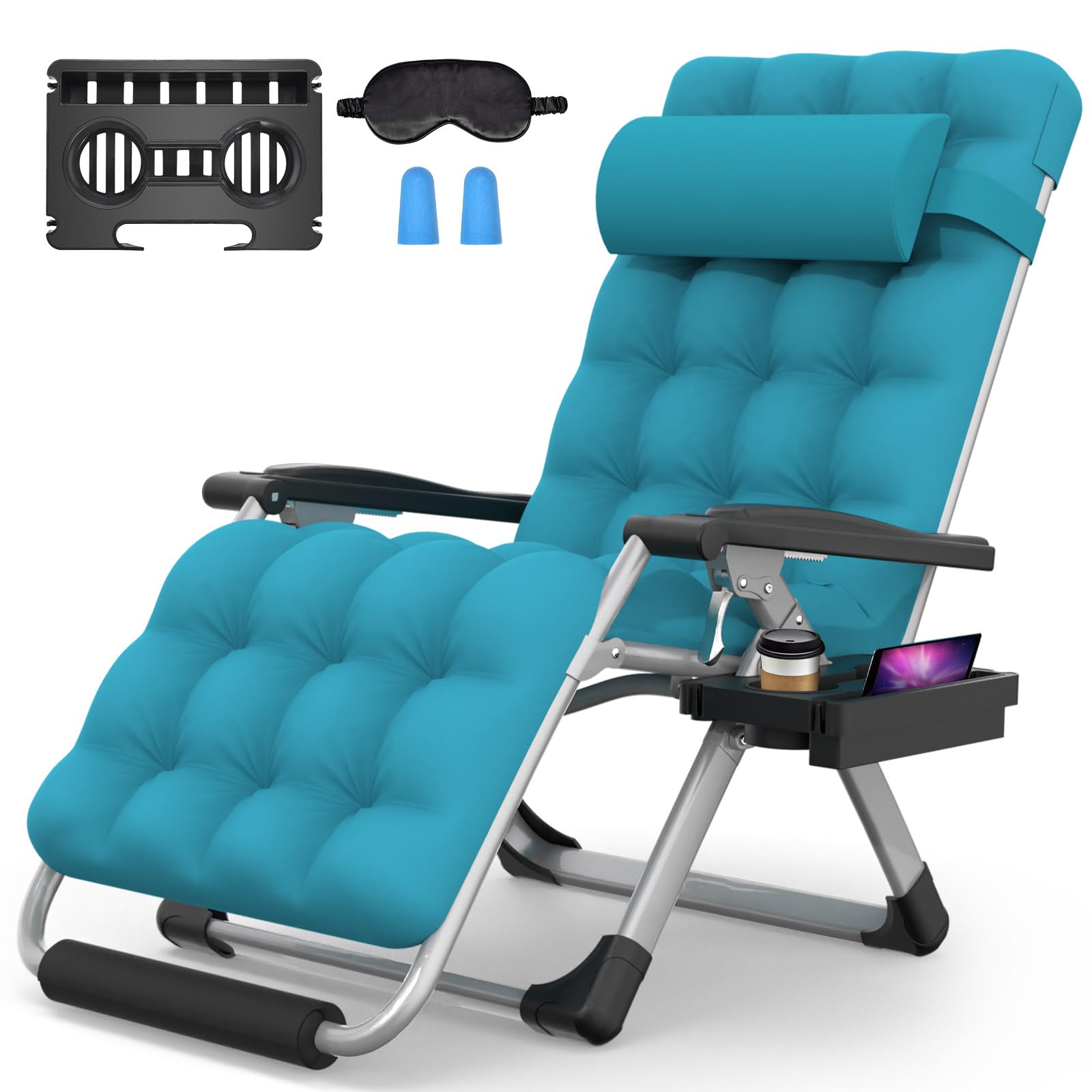 Suteck XL chair front view showing sturdy frame and roomy seating for comfort