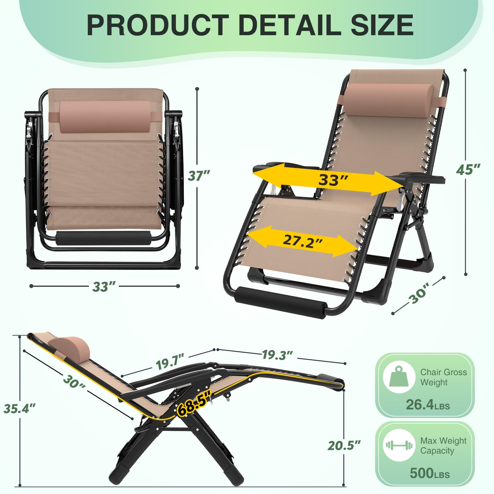 Suteck chair thickened steel frame detail highlighting durability and 500 lb support benefit