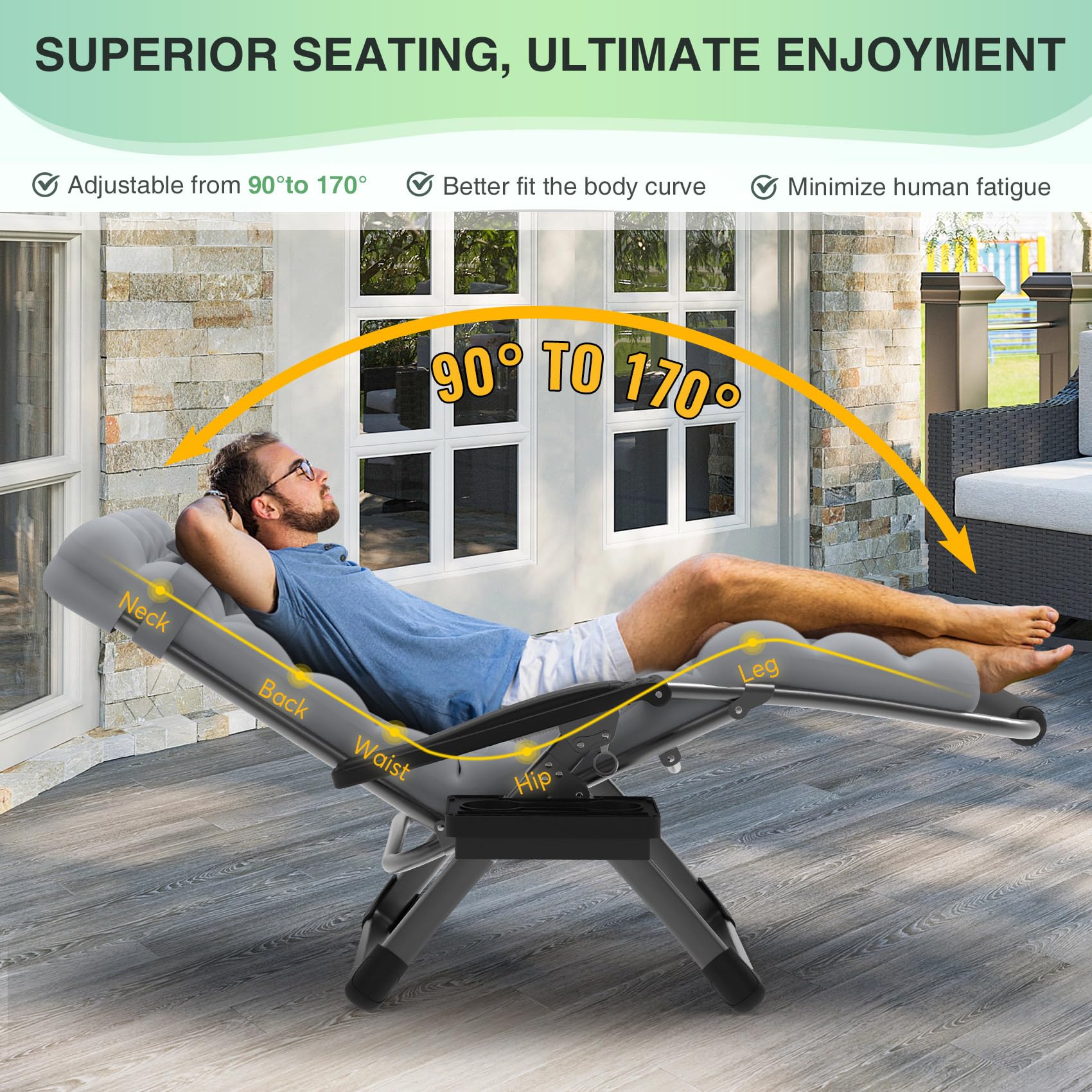 Suteck removable cushion detail highlighting breathable comfort