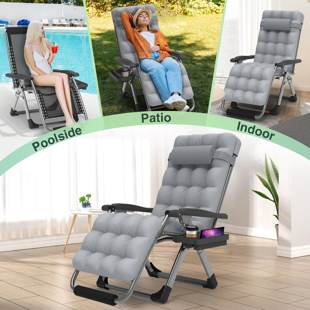 Suteck adjustable headrest and non-slip footrest for ergonomic support