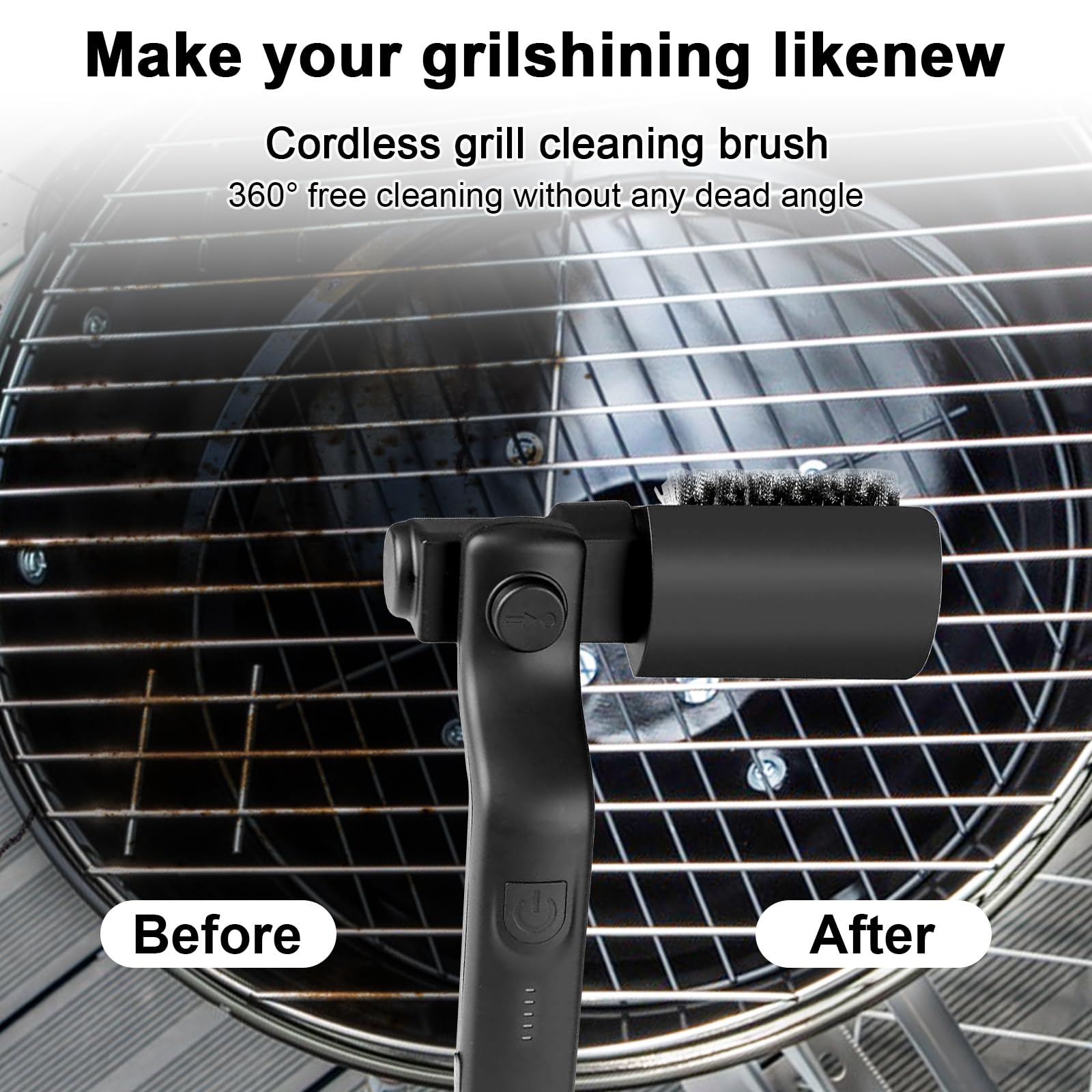Suteng adjustable head angled cleaning between grill bars to reach hard-to-access areas