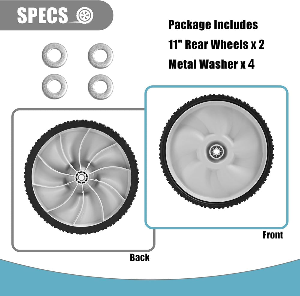 Sutmorly package contents showing wheels spacers and washers included