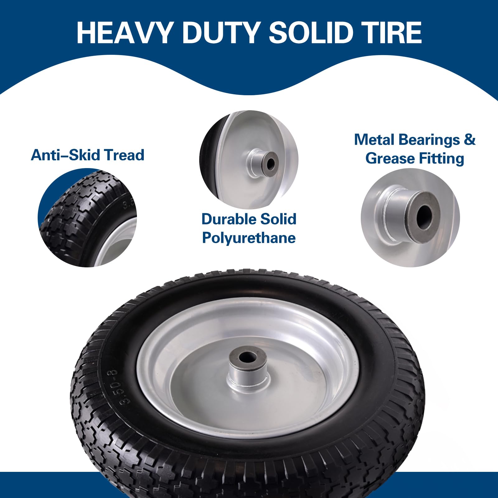 Sutmorly tire tread profile demonstrating impact-resistant flat-free design