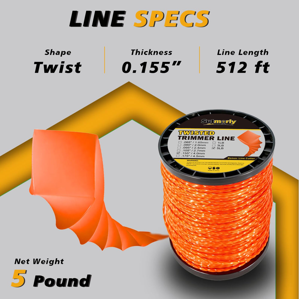 Sutmorly twisted-profile closeup highlighting stronger cutting edge and durability