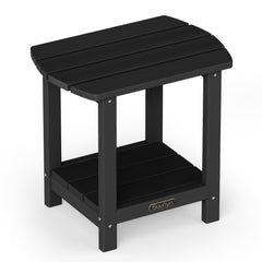 SUUNYN front view black side table showing sturdy design and curb appeal