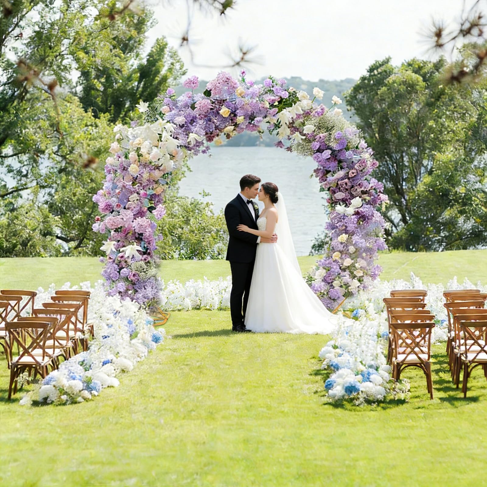 SuuWoee arch styled at a wedding offering a photogenic focal point and impact