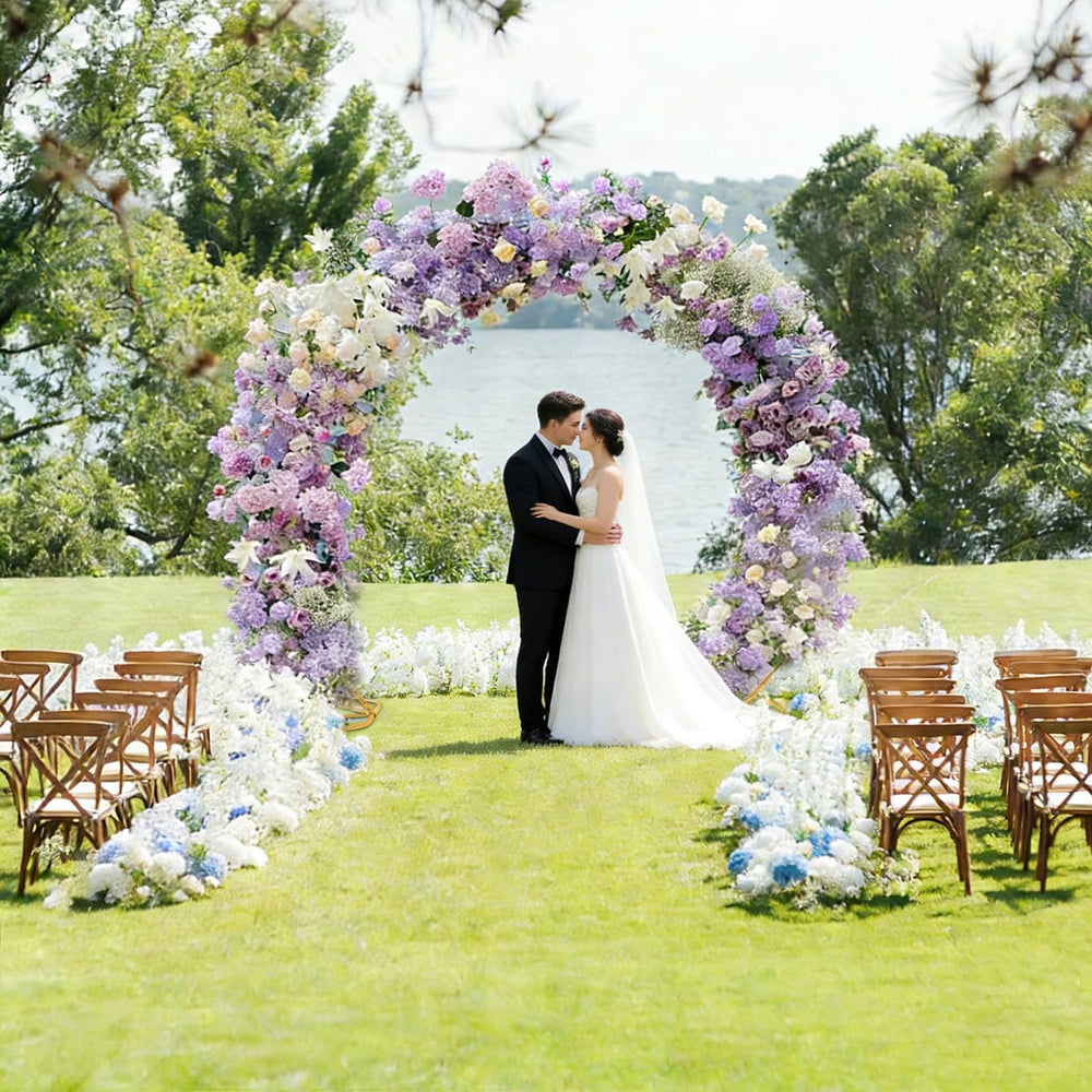 SuuWoee arch styled at a wedding offering a photogenic focal point and impact