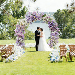 SuuWoee arch styled at a wedding offering a photogenic focal point and impact