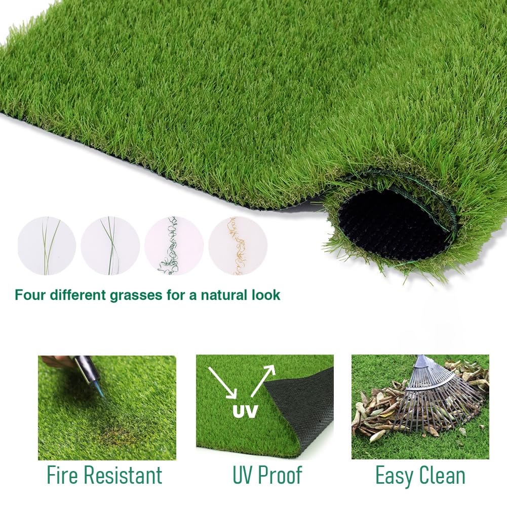SUWUYUE turf in pet area demonstrating easy cleanup and comfort