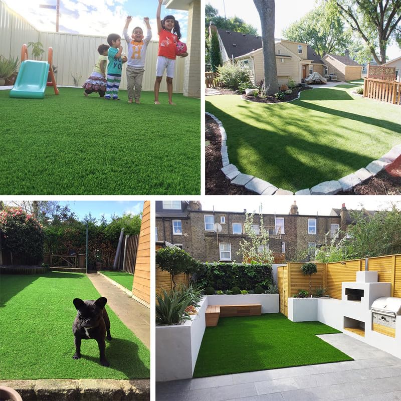 SUWUYUE patio installation with turf creating low-maintenance outdoor green space