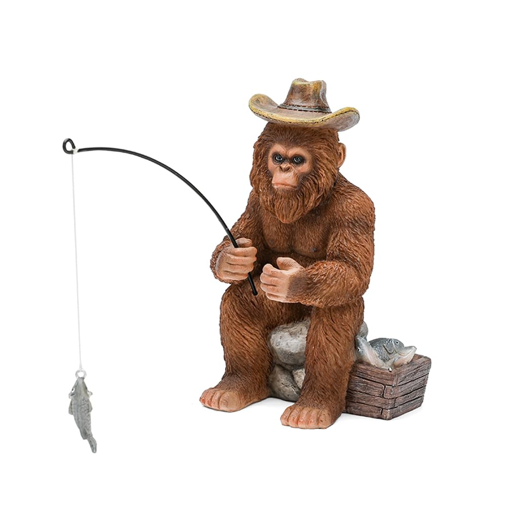 SUYNYBHF front view of Bigfoot statue showing lifelike pose and durable finish
