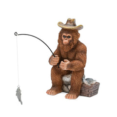 SUYNYBHF front view of Bigfoot statue showing lifelike pose and durable finish