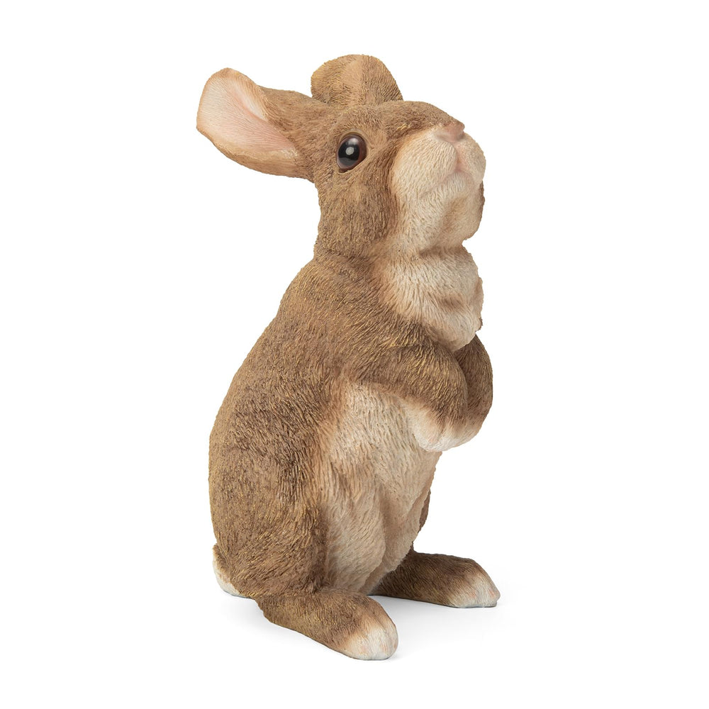 SUYNYBHF front view of rabbit statue showing lifelike detail and curb appeal