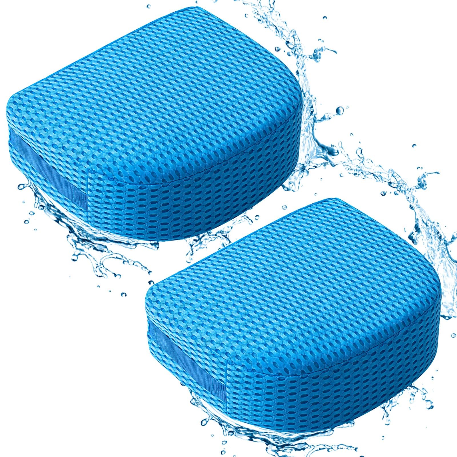 Suzile booster seat front view showing blue cover and comfortable shape for improved seating