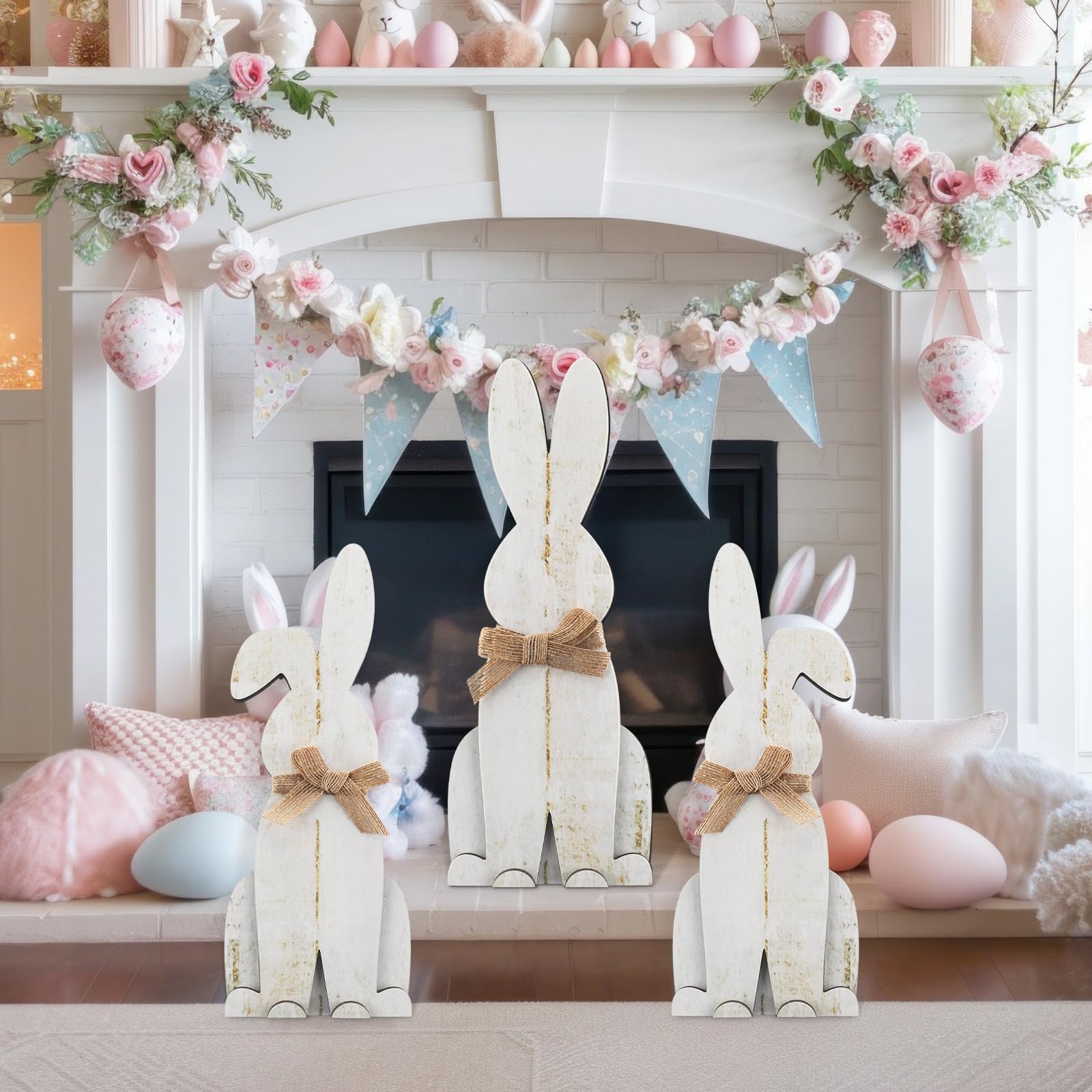 Suzile bunny base detail showing stable stand for secure yard placement
