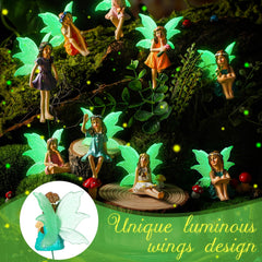 suzile fairy placed in a pot plant creating whimsical planter decoration