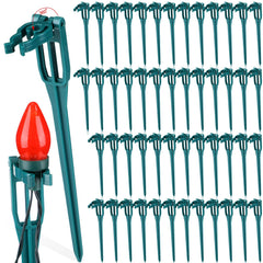 Suzile front view of 50-pack stakes showing green holders and packaging benefit durability