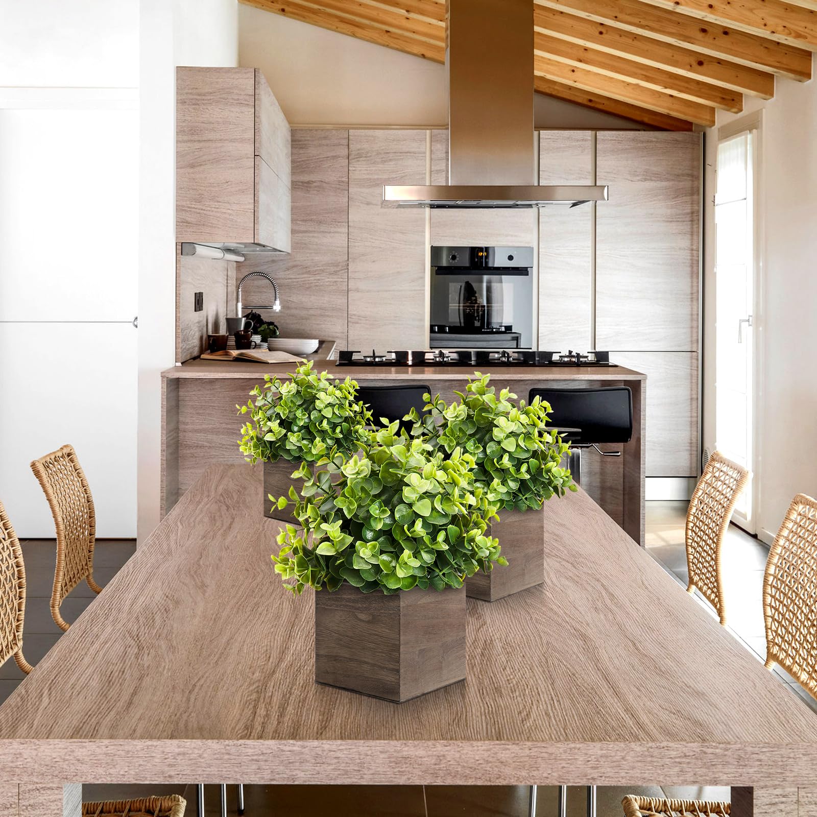 Suzile lifestyle shot on dining table displaying coordinated rustic farmhouse charm