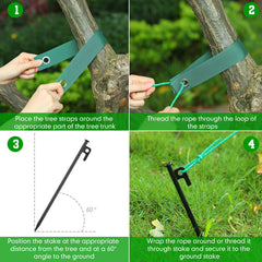 Suzile rope image showing length and secure knot for reliable adjustable tension