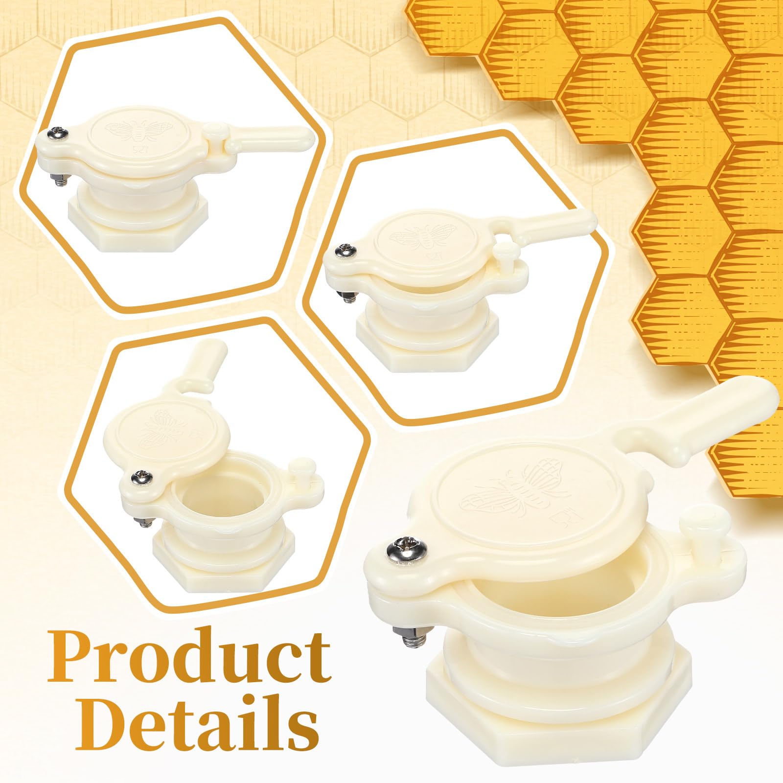 Suzile top view of secure snap-on lid protecting honey from contamination during storage