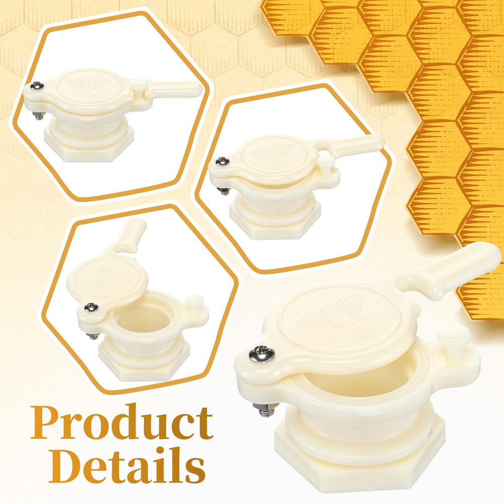 Suzile top view of secure snap-on lid protecting honey from contamination during storage
