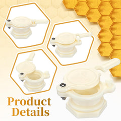 Suzile top view of secure snap-on lid protecting honey from contamination during storage