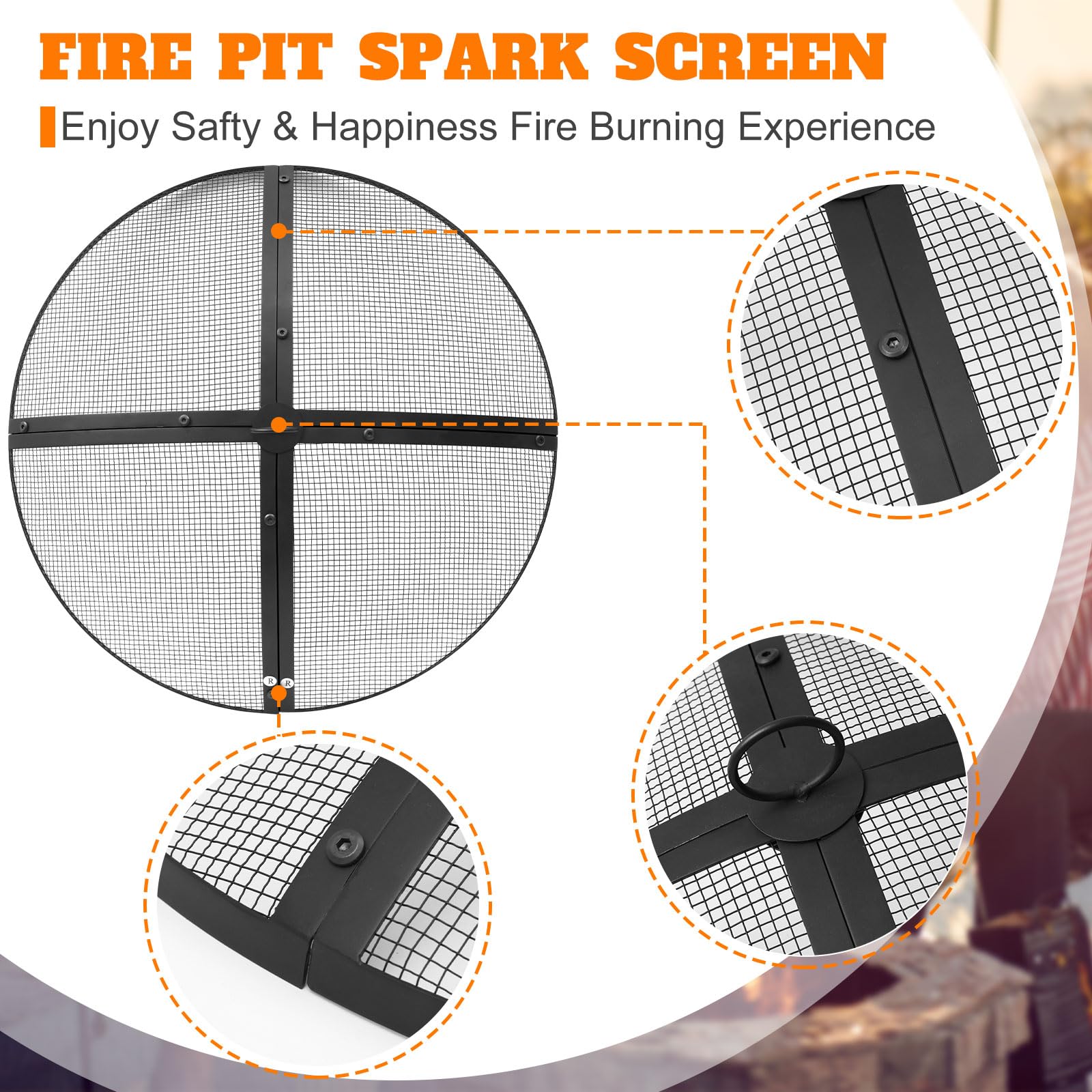 Suzile spark screen with lifter tool in hand for safe removal