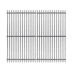 SUZLON front view of two stainless steel grates showing full surface and fit benefit